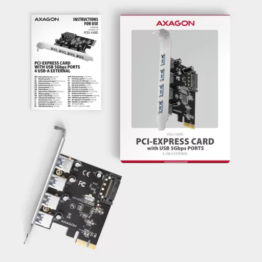 Axagon PCEU-430RS Belső USB 3.2 Gen 1 (3.1 Gen 1)