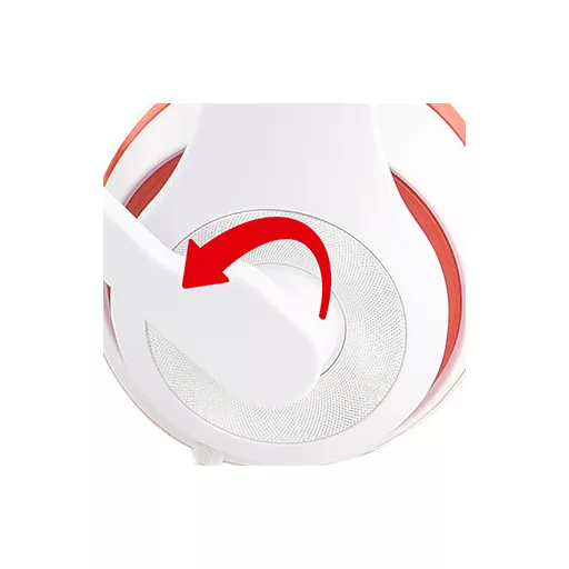 Gembird MHS-03-WTRD fejhallgató és headset Vezetékes Fejpánt Hívás/zene Vörös, Fehér