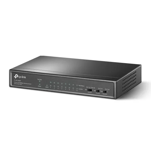 TP-Link TL-SF1009P hálózati kapcsoló Beállítást nem igénylő (unmanaged) Fast Ethernet (10/100) Ethernet-áramellátás (PoE) támogatása Fekete