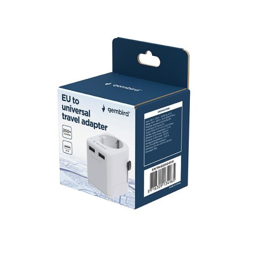 Gembird EU to Universal travel power adapter
