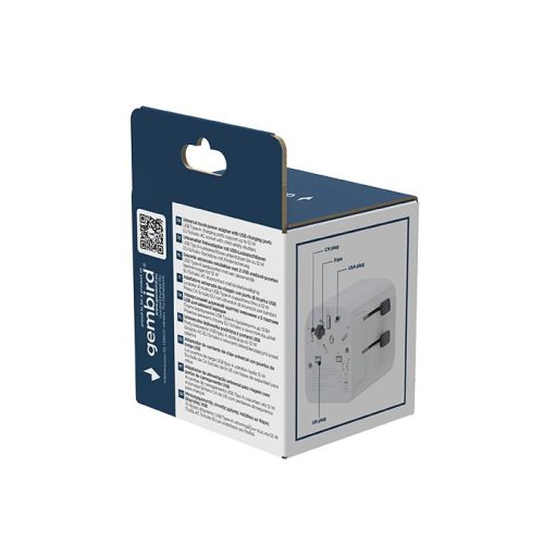 Gembird EU to Universal travel power adapter