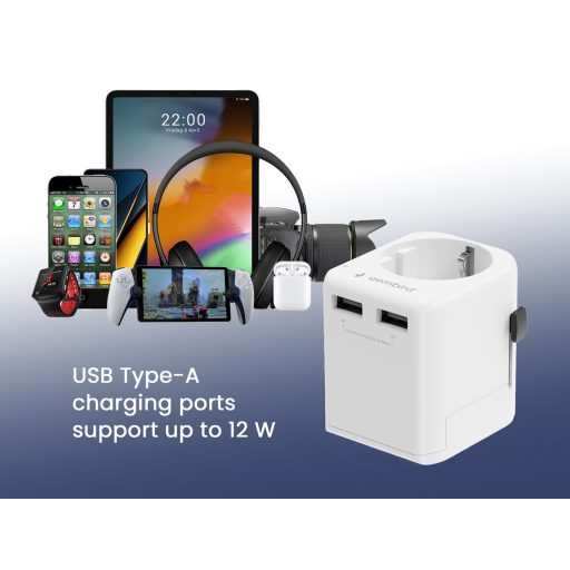 Gembird EU to Universal travel power adapter