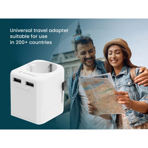 Gembird EU to Universal travel power adapter