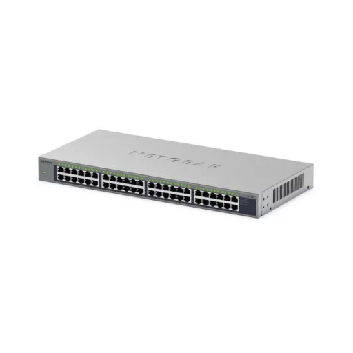 NETGEAR GS748 Beállítást nem igénylő (unmanaged) Gigabit Ethernet (10/100/1000) Szürke
