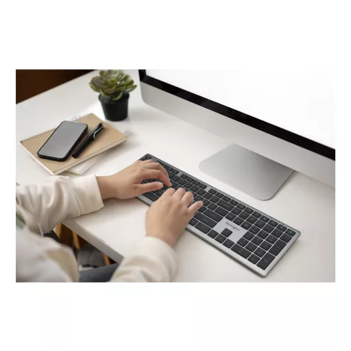 Kensington KB535 EQ billentyűzet Irodai RF vezeték nélküli + Bluetooth QWERTY Angol Szürke