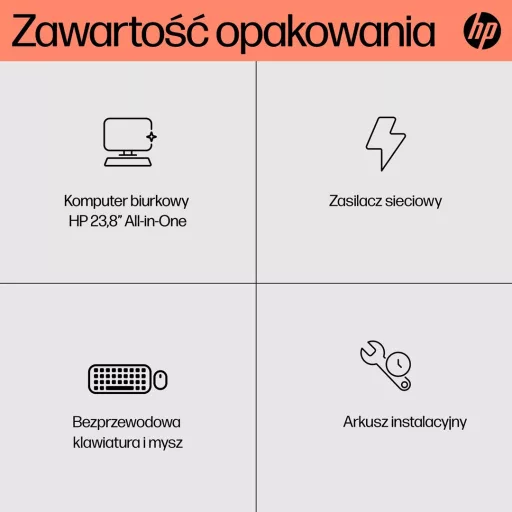 HP AIO 24-cr0184nw Ryzen 5 7520U 23.8"FHD IPS 250nits AG 16GB LPDDR5 SSD512 Radeon 610M Cam720p kB+Mouse NoOS Shell White 2Y