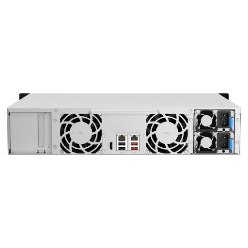 QNAP TS-1264U-RP NAS Rack (2U) Intel® Celeron® 8 GB DDR4 0 TB QNAP QTS Alumínium, Fekete