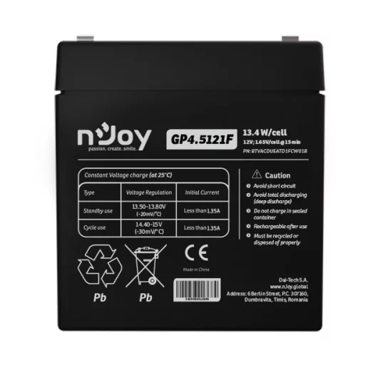 nJoy GP4.5121F VRLA AGM 12 V