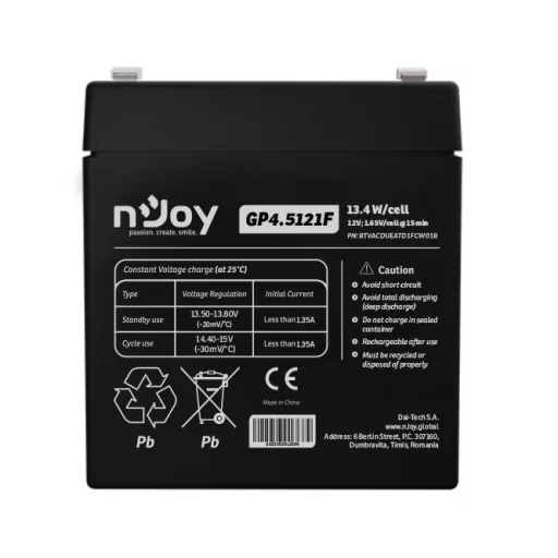 nJoy GP4.5121F VRLA AGM 12 V