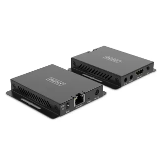   Digitus DS-55342 audió/videó jeltovábbító AV adó- és vevőegység Fekete