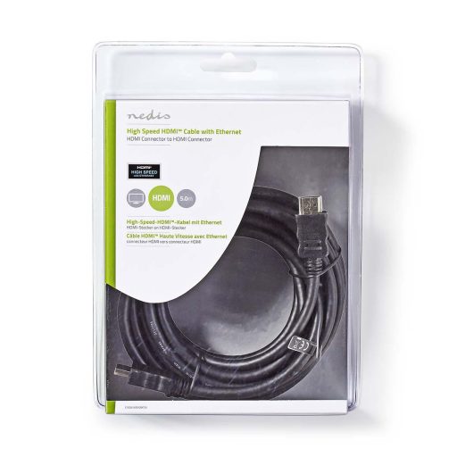 Nedis CVGB34000BK50 HDMI kábel 5 M HDMI A-típus (Standard) Fekete