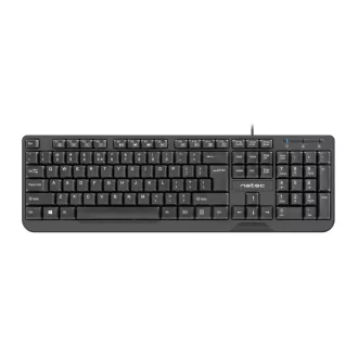   NATEC TROUT billentyűzet Irodai USB QWERTY Nemzetközi amerikai Fekete