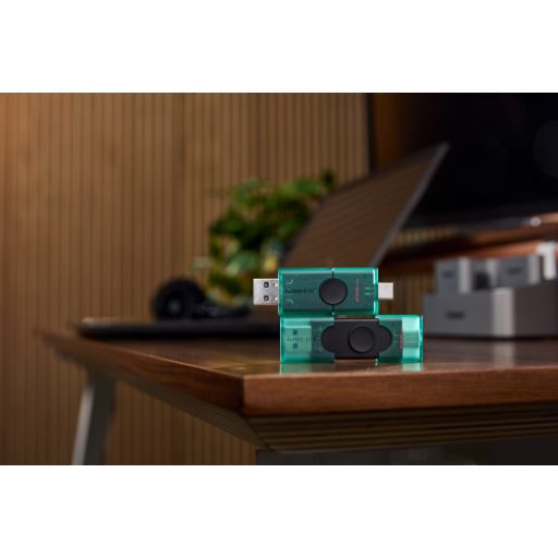 Kingston Technology DataTraveler DuoG2 USB flash meghajtó 256 GB USB Type-A / USB Type-C 3.2 Gen 1 (3.1 Gen 1) Fekete, Zöld