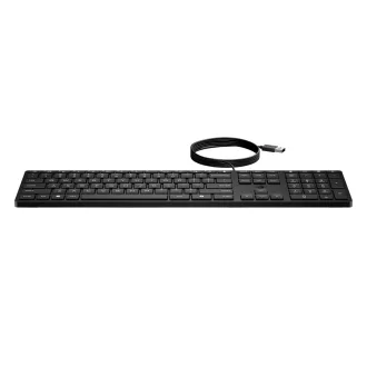 HP 320K Wired Keyboard billentyűzet Irodai USB Fekete
