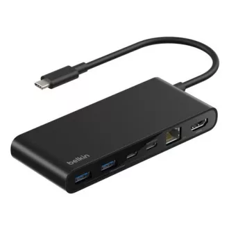   Belkin INC024HQBK hálózati csatlakozó USB C-típus 10000 Mbit/s Fekete