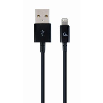 Cablexpert CC-USB2P-AMLM-2M Lightning kábel Fekete
