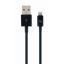 Cablexpert CC-USB2P-AMLM-2M Lightning kábel Fekete