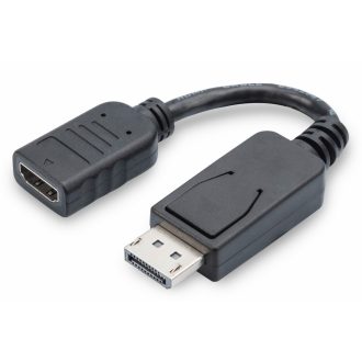   Digitus AK-340400-001-S video átalakító kábel 0,15 M DisplayPort HDMI Fekete