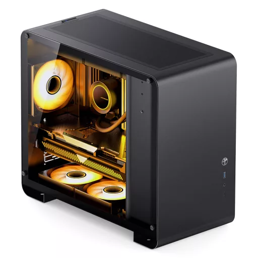 Jonsbo U4 Mini Mini Tower Fekete