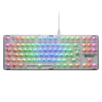   Sharkoon 4044951040131 billentyűzet Játék USB QWERTZ Német Fehér