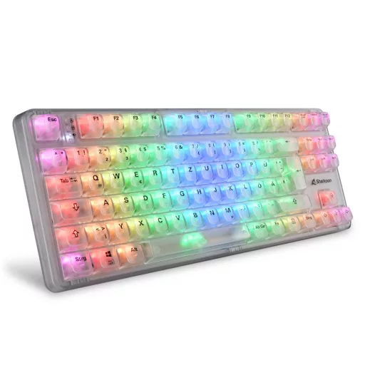 Sharkoon 4044951040131 billentyűzet Játék USB QWERTZ Német Fehér