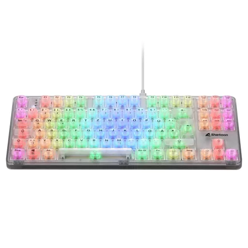 Sharkoon 4044951040131 billentyűzet Játék USB QWERTZ Német Fehér