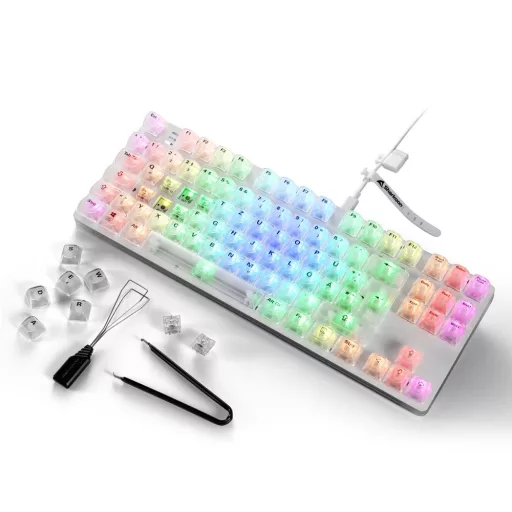 Sharkoon 4044951040131 billentyűzet Játék USB QWERTZ Német Fehér