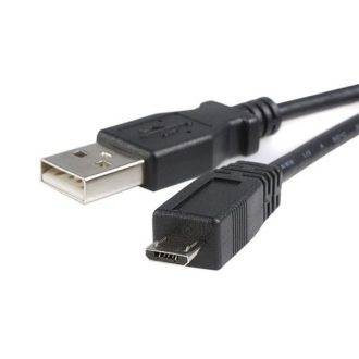   StarTech.com 0.5m USB A/microB USB kábel USB 2.0 0,5 M Micro-USB B Fekete