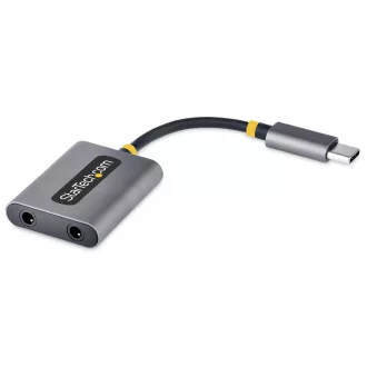 StarTech.com USBC-AUDIO-SPLITTER audio elosztó Szürke