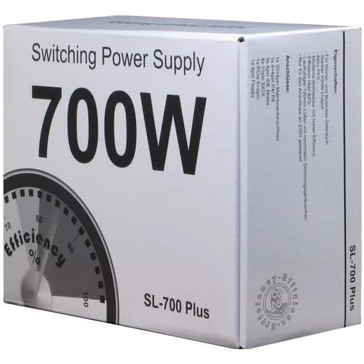 Inter-Tech SL-700 Plus 700 W 20+4 pin ATX ATX Ezüst
