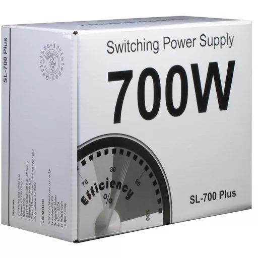 Inter-Tech SL-700 Plus 700 W 20+4 pin ATX ATX Ezüst
