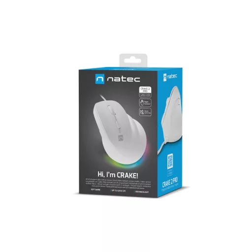 NATEC Crake 2 Pro egér Univerzális Jobbkezes USB A típus Optikai 12800 DPI