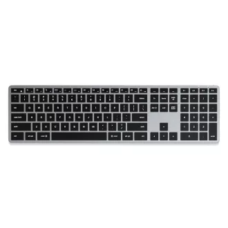   Satechi SLIM X3 billentyűzet Otthoni Bluetooth QWERTZ Német Fekete, Szürke