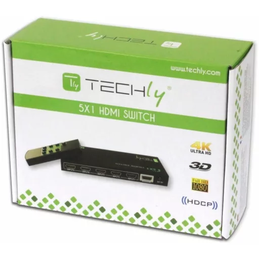 Techly IDATA HDMI-4K51 videojel kapcsoló