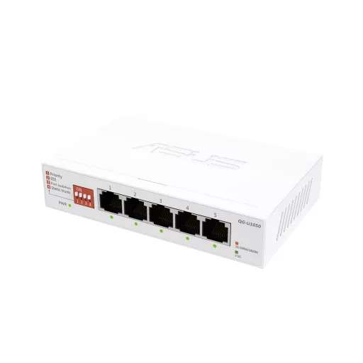 ASUS QG-U1050 Beállítást nem igénylő (unmanaged) 2.5G Ethernet (100/1000/2500) Fehér