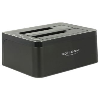   DeLOCK 62661 dokkoló állomás tárolóegységhez USB 3.2 Gen 1 (3.1 Gen 1) Type-B Fekete