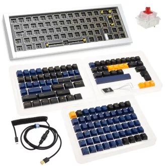   Ducky Outlaw 65 billentyűzet Univerzális USB Amerikai angol Ezüst