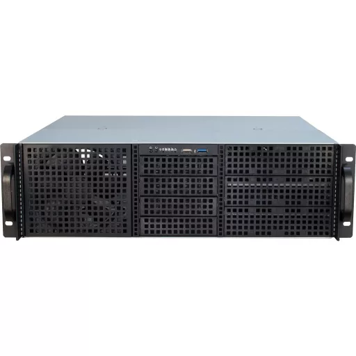 Inter-Tech 3U-30240 Rack Fekete