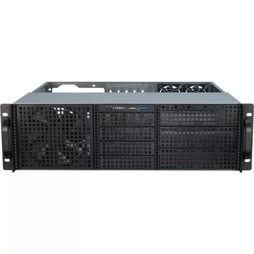 Inter-Tech 3U-30240 Rack Fekete