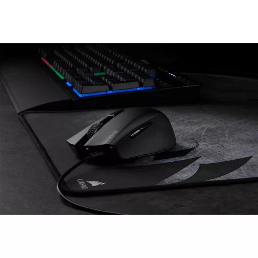 Corsair Harpoon RGB Pro egér Játék Jobbkezes USB A típus Optikai 12000 DPI