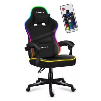   Huzaro FORCE 4.4 RGB PC gamer szék Beleülős hintaülés Fekete