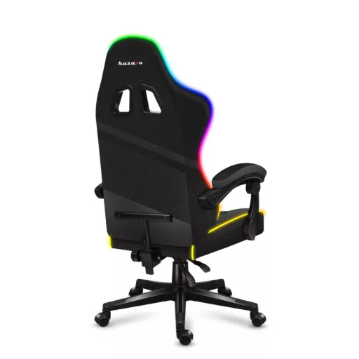 Huzaro FORCE 4.4 RGB PC gamer szék Beleülős hintaülés Fekete