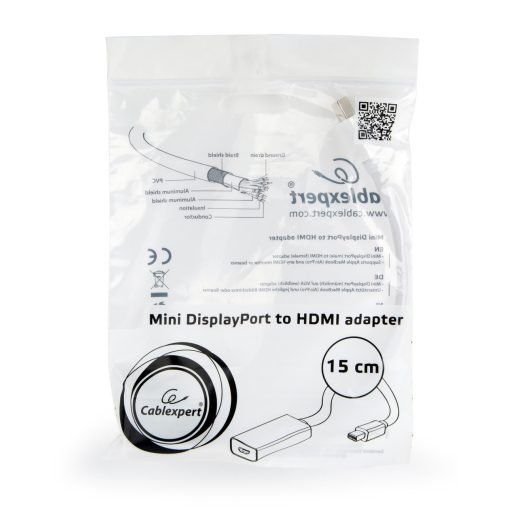 Gembird A-MDPM-HDMIF-02-W video átalakító kábel Mini DisplayPort HDMI A-típus (Standard) Fehér