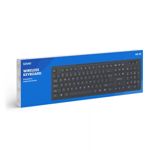 Savio KB-02 billentyűzet Otthoni/irodai USB QWERTY Fekete