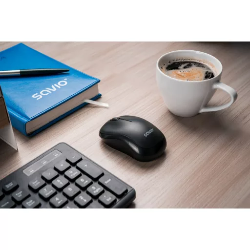 Savio KB-02 billentyűzet Otthoni/irodai USB QWERTY Fekete