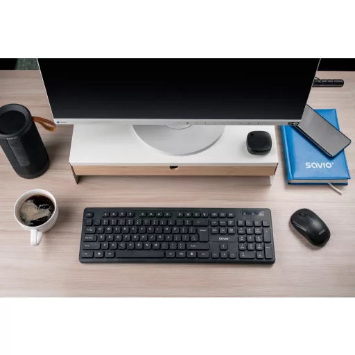 Savio KB-02 billentyűzet Otthoni/irodai USB QWERTY Fekete