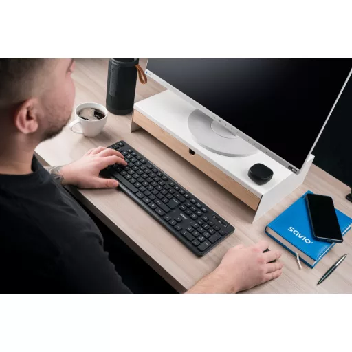 Savio KB-02 billentyűzet Otthoni/irodai USB QWERTY Fekete