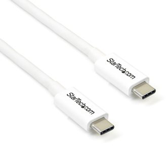   StarTech.com TBLT3MM2MW Thunderbolt kábel 2 M 20 Gbit/s Fehér