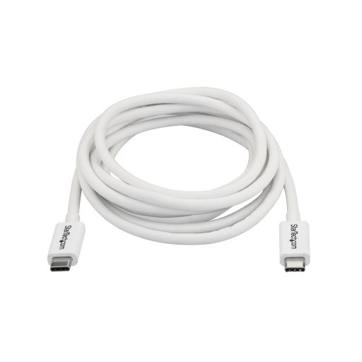 StarTech.com TBLT3MM2MW Thunderbolt kábel 2 M 20 Gbit/s Fehér