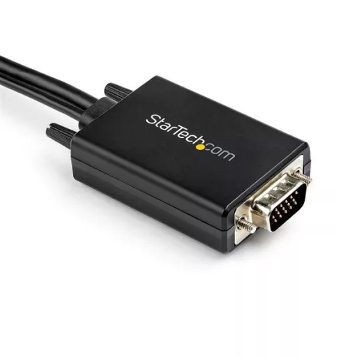 StarTech.com VGA2HDMM2M video átalakító kábel 2 M USB Type-A + VGA (D-Sub) HDMI A-típus (Standard) Fekete